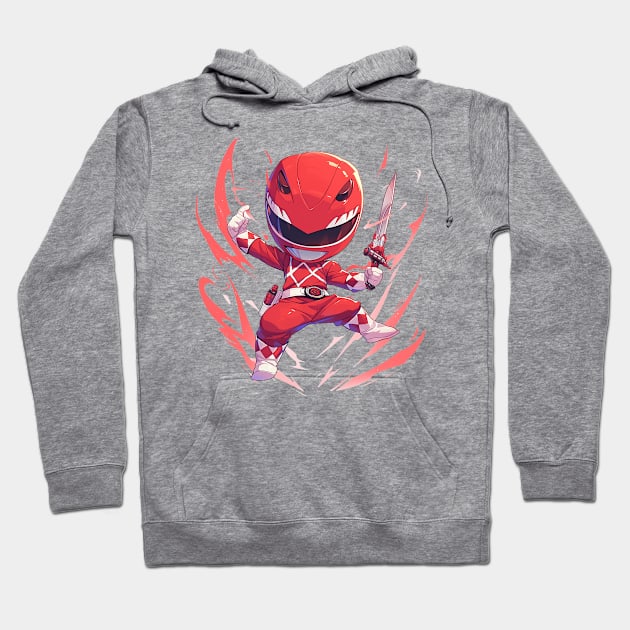 red ranger Hoodie by peterdoraki